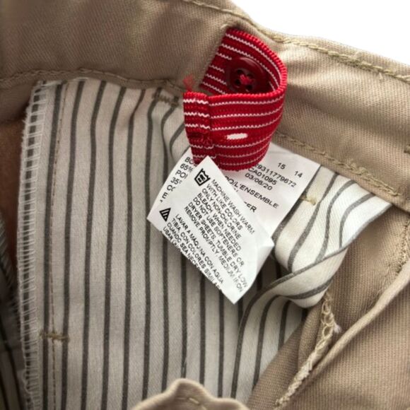 Dickies Girl's 6X Flat Front Slim Fit Straight Leg Khaki School Uniform Pants #M - Picture 6 of 6